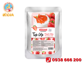 ANDROS PROFESSIONAL THẠCH DÂU TOP UP TÚI 1KG - Strawberry Jelly Top Up 1kg
