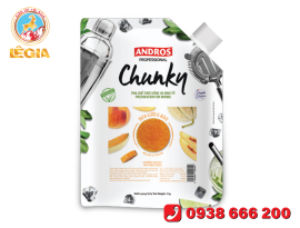 ANDROS PROFESSIONAL CHUNKY DƯA LƯỚI & ĐÀO TÚI 1KG/ Melon & Peach CHUNKY
