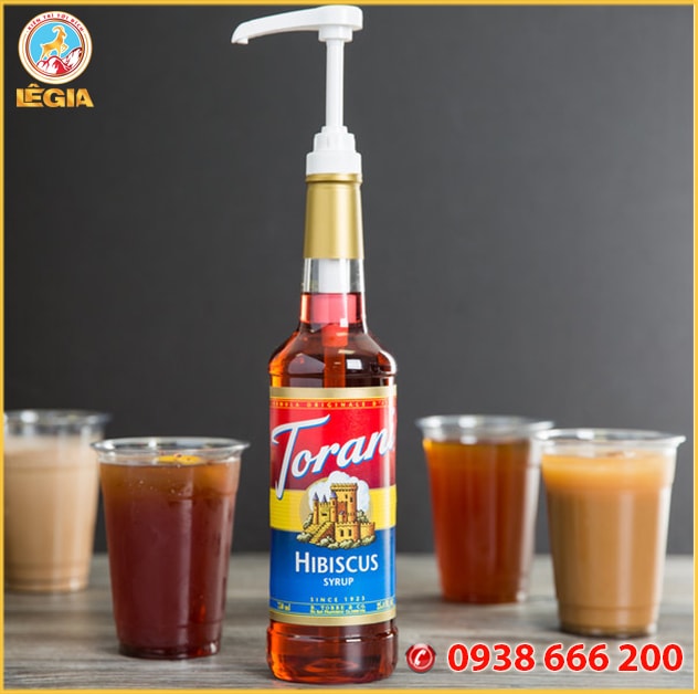 Syrup Torani Hibiscus đậm đà hương vị nhiệt đới