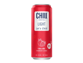 CHILL DÂU - CHILL COCKTAIL LIGHT STRAWBERRY VÀ VODKA 330ML