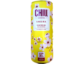 CHILL SAKURA CAM YUZU SAKE - CHILL COCKTAIL SAKURA ORANGE & SAKE SPARKLING 250ML