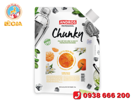 ANDROS PROFESSIONAL CHUNKY QUÝT & HOA NHÀI TÚI 1KG/ Chunky Mandarin & Jasmine 1kg