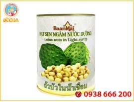 Hạt Sen Nước Đường BaanMai 560gr - BaanMai Lotus Nuts In Light Syrup 565G