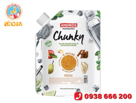 ANDROS PROFESSIONAL CHUNKY LÊ, TÁO VÀ QUẾ TÚI 1KG/ Chunky Pear, Apple & Cinnamon 1kg