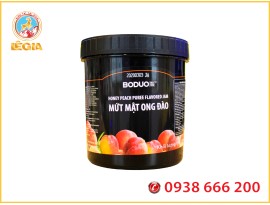 Sốt Boduo Đào Mật Ong 1.3kg - Boduo Honey Peach Puree Flavored Jam