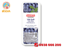 Việt Quất Thiên Nhiên Đông Lạnh Andros 650G - Wild Blueberry
