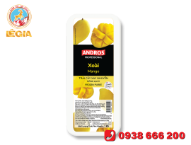 ANDROS PROFESSIONAL XOÀI XAY NHUYỄN ĐÔNG LẠNH HỘP 1KG - Mango frozen Puree 1kg