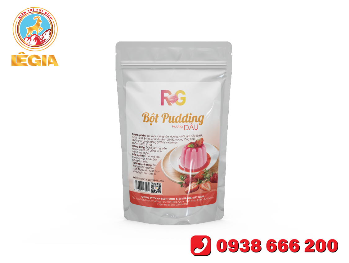 Bột Pudding Dâu R&G