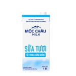 SỮA TƯƠI TIỆT TRÙNG KHÔNG  ĐƯỜNG MỘC CHÂU MCM 1L(  12 Hộp/ Thùng)