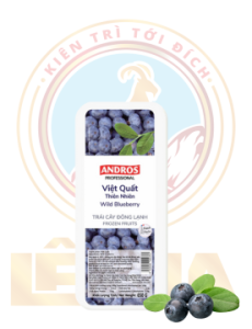 Việt Quất Thiên Nhiên Đông Lạnh Andros 650G - Wild Blueberry