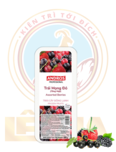 ANDROS TRÁI MỌNG TỔNG HỢP ĐÔNG LẠNH HỘP 600G