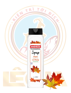 ANDROS SYRUP HƯƠNG LÁ PHONG 820ML - MAPLE FLAVOURED SYRUP (8/T)