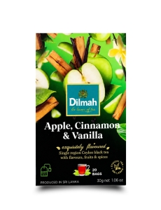Dilmah Trà Túi Lọc Táo, Quế Và Vanilla 30g - Apple Cinnamon Vanilla Ceylon Black Tea