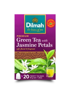 Dilmah Trà Xanh Hoa Nhài Cao Cấp 30g - Premium Green Tea With Jasmine Petals