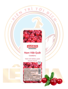 Nam Việt Quất Đông Lạnh Andros 500G - Cranberry (6/T)