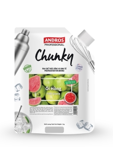 ANDROS CHUNKY ỔI HỒNG 1KG - CHUNKY PINK GUAVA FLAVOUR