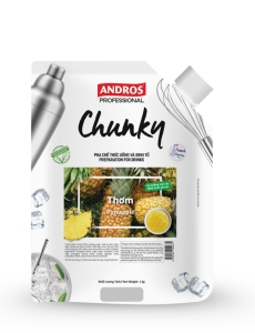 ANDROS CHUNKY THƠM TÚI 1KG - CHUNKY PINEAPPLE FLAVOUR