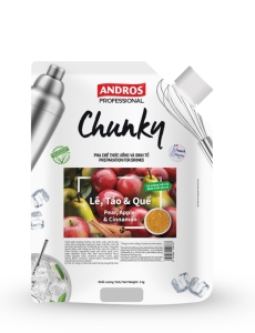 ANDROS CHUNKY LÊ, TÁO & QUẾ 1KG - CHUNKY PEAR, APPLE & CINNAMON FLAVOUR
