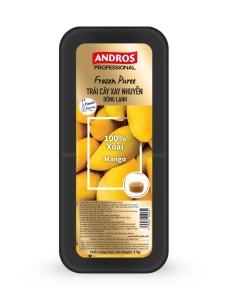 ANDROS 100% XOÀI XAY NHUYỄN ĐÔNG LẠNH HỘP 1KG - 100% MANGO FROZEN PUREE