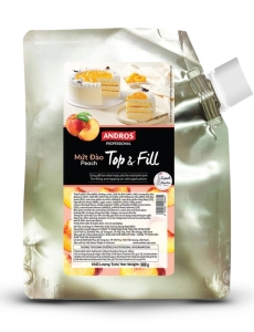 ANDROS TOP & FILL MỨT ĐÀO 900G - PEACH TOP & FILL