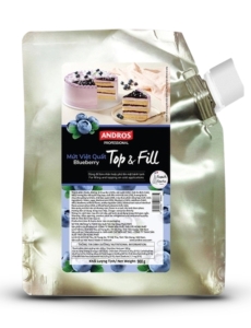 ANDROS TOP & FILL MỨT VIỆT QUẤT 900G - BLUEBERRY TOP & FILL 