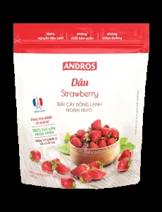 ANDROS DÂU ĐÔNG LẠNH TÚI 300G/FROZEN STRAWBERRY 300G