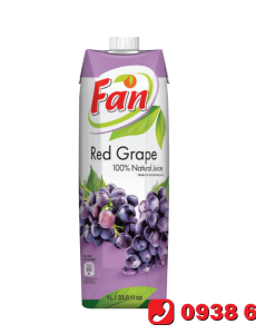 NƯỚC ÉP NHO - FAN RED GRAPE JUICE 1L (12/T)