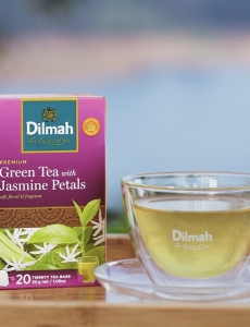 Trà xanh hoa Nhài hiệu Dilmah - Jasmine Foil Env Tbag 150g (12/T)