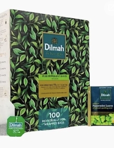 Trà xanh nguyên chất hiệu Dilmah 150g - Pure Green Foil Env Tbag 150g (12/T)