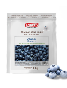 ANDROS PROFESSIONAL VIỆT QUẤT ĐÔNG LẠNH TÚI 1KG/ BLUEBERRY FROZEN FRUITS 1KG
