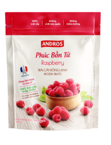 ANDROS PHÚC BỒN TỬ ĐÔNG LẠNH TÚI 300G/FROZEN RASPBERRY 300G