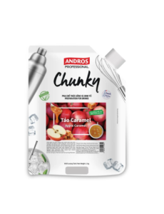ANDROS PROFESSIONAL CHUNKY TÁO HƯƠNG CARAMEL TÚI 1KG (Chunky Apple flavoured caramel 1kg)