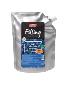 ANDROS PROFESSIONAL MỨT VIỆT QUẤT FILLING 1KG/ BLUEBERRY FILLING 1KG																									
