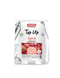 ANDROS PROFESSIONAL THẠCH VẢI TOP UP TÚI 1KG/ LYCHEE JELLY TOP UP 1KG