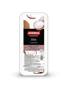NƯỚC CỐT DỪA ĐÔNG LẠNH ANDROS HỘP 1KG