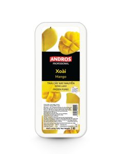 ANDROS PROFESSIONAL XOÀI XAY NHUYỄN ĐÔNG LẠNH HỘP 1KG - Mango frozen Puree 1kg