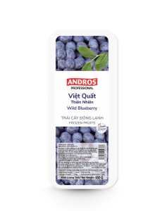Việt Quất Thiên Nhiên Đông Lạnh Andros 650G - Wild Blueberry