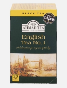 Trà đen English Tea NO.1 Ahmad Tea 20 túi nhôm