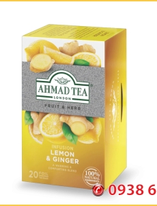 Trà Thảo Dược Ahmad Chanh và Gừng 40g - Ahmad Lemon & Ginger Tea