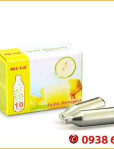 Viên Gas Làm Soda Mosa CO2 Charger Hộp 10 Viên
