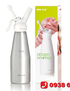 Bình Xịt Làm Kem Mosa Nhôm Đầu Nhựa 1L