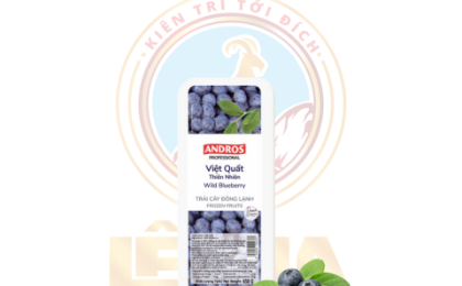 Việt Quất Thiên Nhiên Đông Lạnh Andros 650G - Wild Blueberry