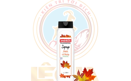 ANDROS SYRUP HƯƠNG LÁ PHONG 820ML - MAPLE FLAVOURED SYRUP (8/T)