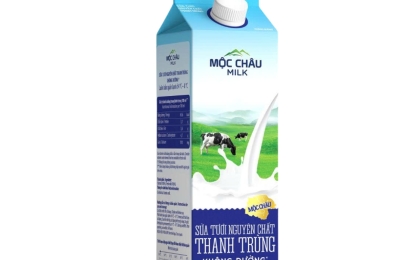SỮA TƯƠI THANH TRÙNG KHÔNG ĐƯỜNG MỘC CHÂU