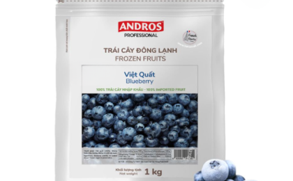 ANDROS PROFESSIONAL VIỆT QUẤT ĐÔNG LẠNH TÚI 1KG/ BLUEBERRY FROZEN FRUITS 1KG