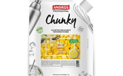 ANDROS PROFESSIONAL CHUNKY BẮP HƯƠNG VANI -CHUNKY CORN VANILLA FLAVOUR 1KG