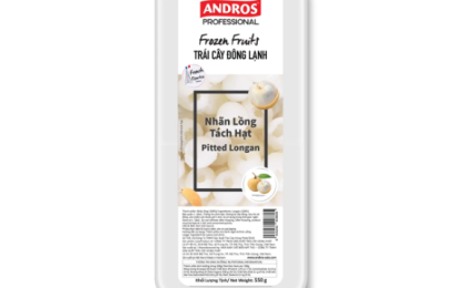 ANDROS PROFESSIONAL NHÃN LỒNG TÁCH HẠT HỘP 550G/ FROZEN PITTED LONGAN 550G