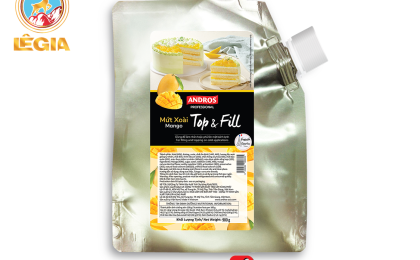 ANDROS PROFESSIONAL TOP & FILL MỨT XOÀI 900G/ MANGO TOP & FILL 900G (8/T)