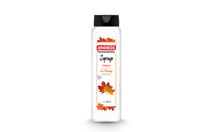 ANDROS SYRUP HƯƠNG LÁ PHONG 820ML - MAPLE FLAVOURED SYRUP (8/T)