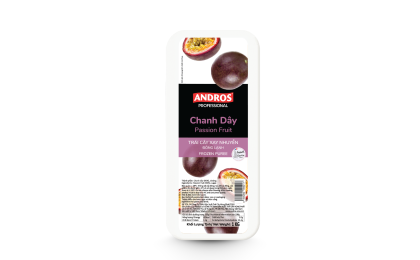 CHANH DÂY XAY NHUYỄN ĐÔNG LẠNH ANDROS HỘP 1KG/ Passion Fruit frozen Puree 1kg